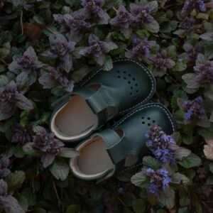 Leather Kids' Shoes Lusti - Dark Green