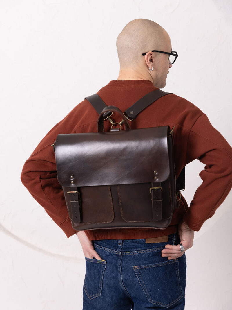 BENJAMIN Backpack - Dark Chocolate - obrazek 8