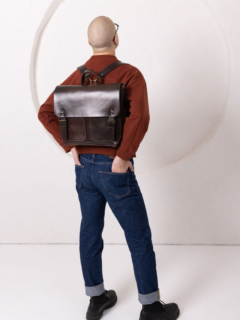 BENJAMIN Backpack - Dark Chocolate - obrazek 2