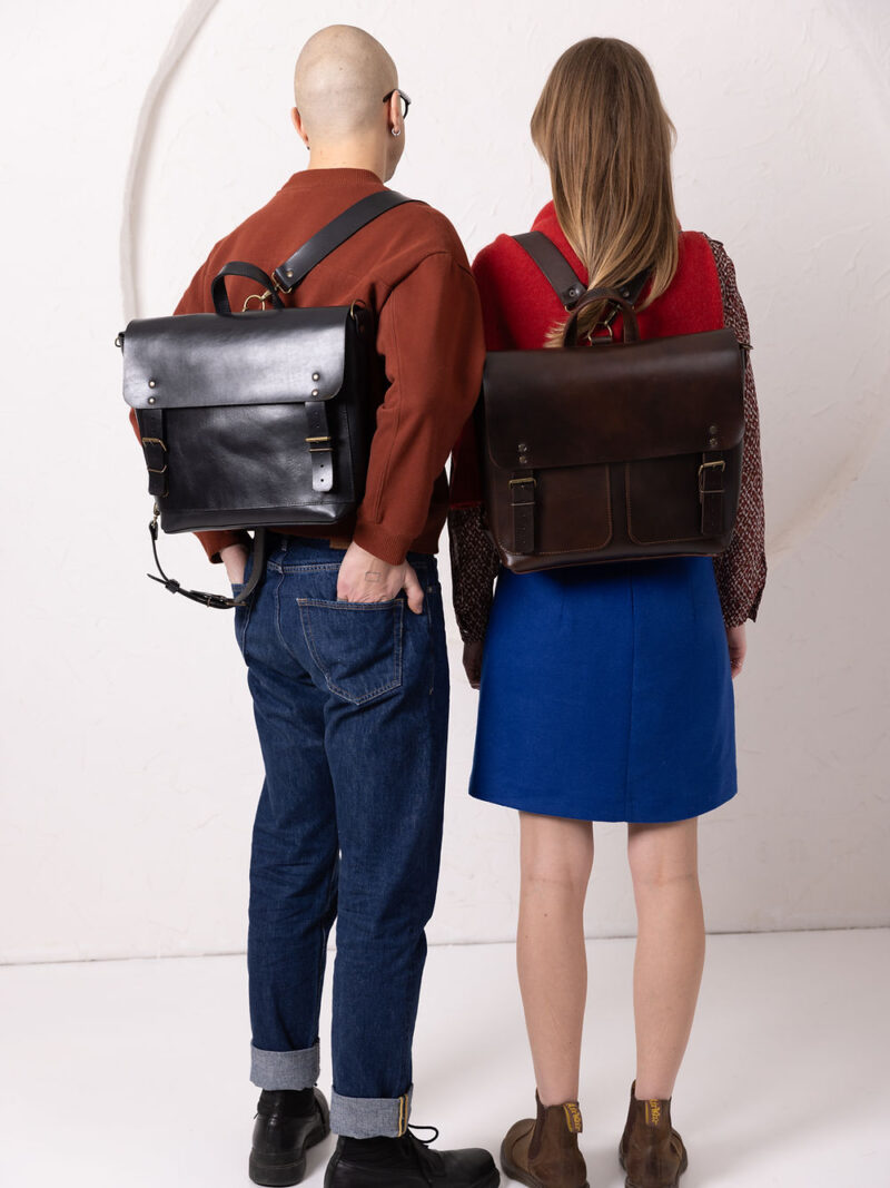 BENJAMIN Backpack - Dark Chocolate - obrazek 3