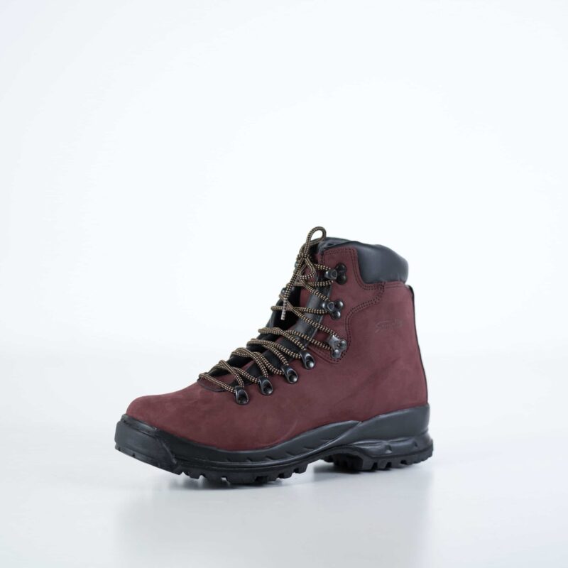 5531 Burgundy Hiking Boots - obrazek 2