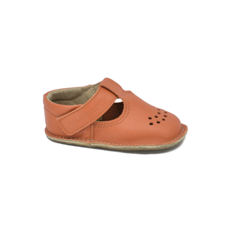 Leather Kids' Shoes Lusti - Orange - obrazek 2