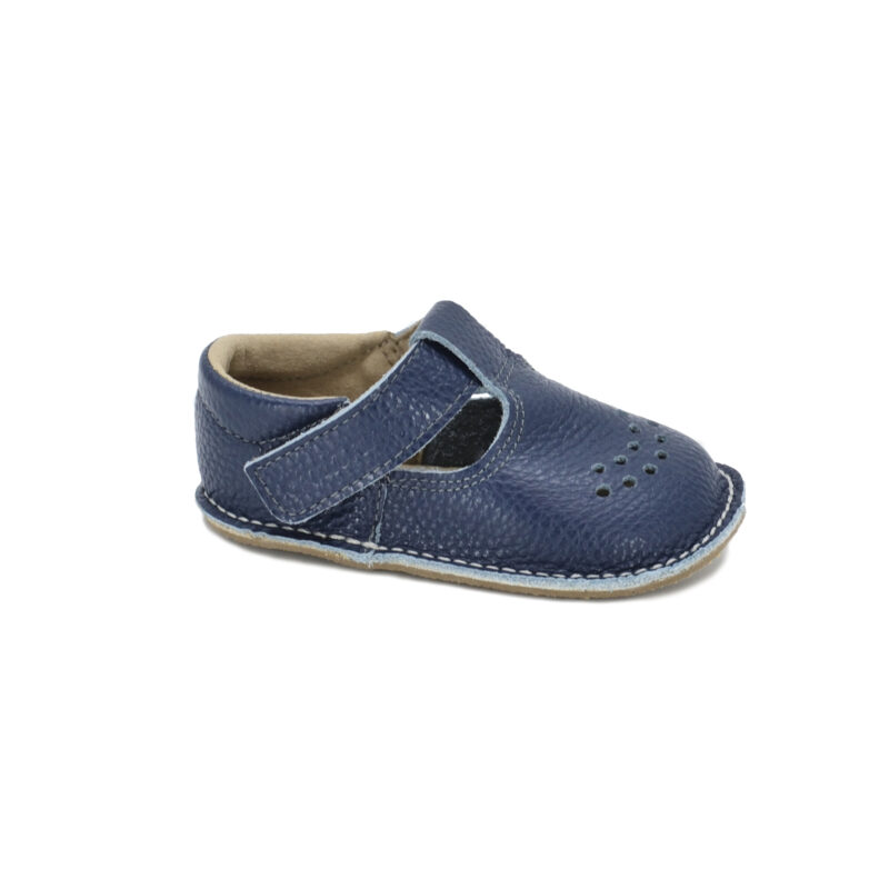 Leather Kids' Shoes Lusti - Dark Blue - obrazek 3