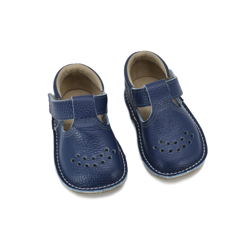 Leather Kids' Shoes Lusti - Dark Blue - obrazek 2