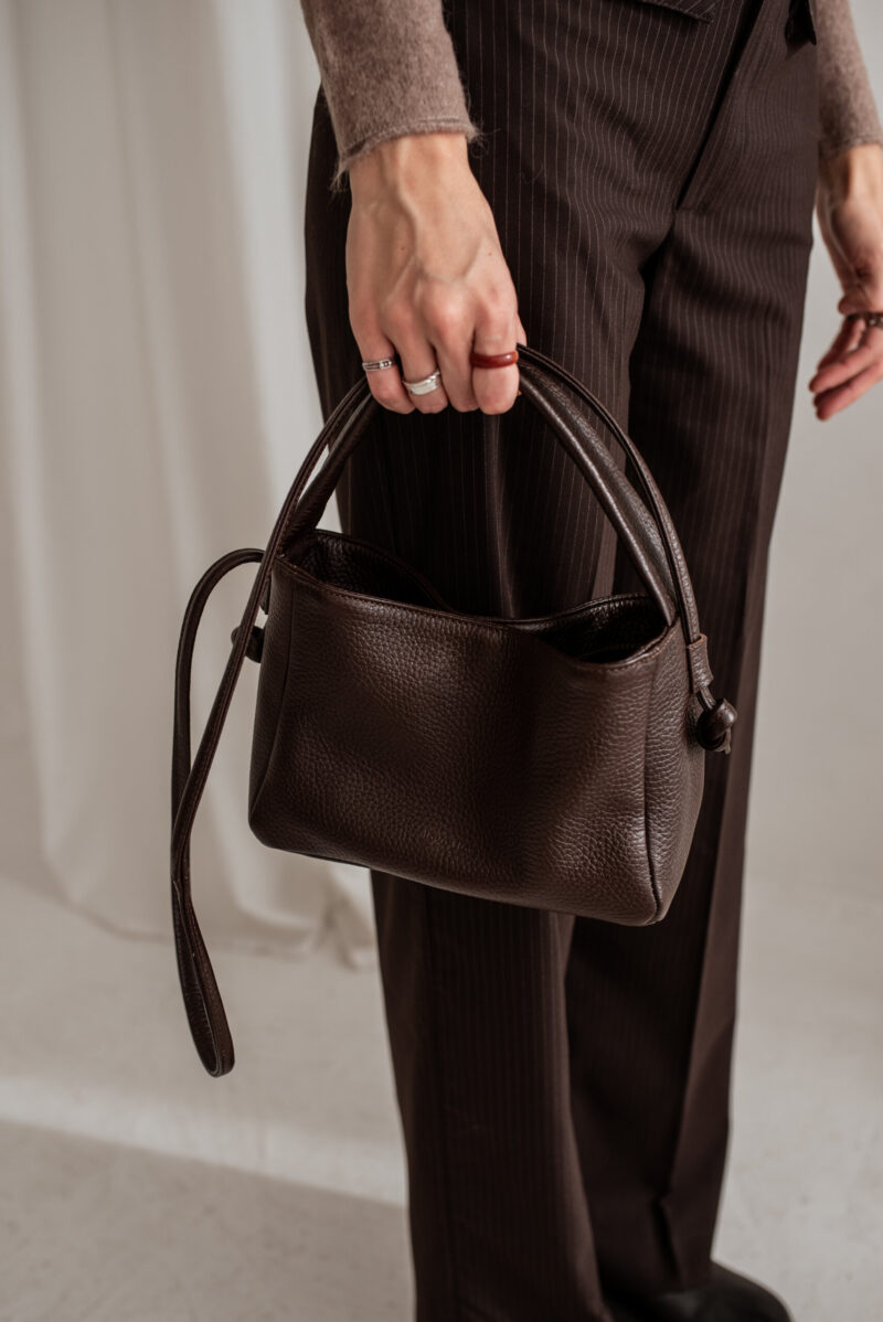 Crossbody Bag MERU - Dark Brown - obrazek 6