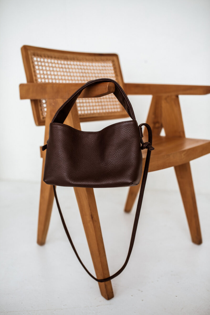 Crossbody Bag MERU - Dark Brown - obrazek 5