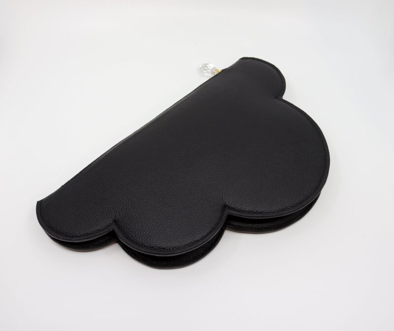 Leather Clutch Bag Cloud - obrazek 2