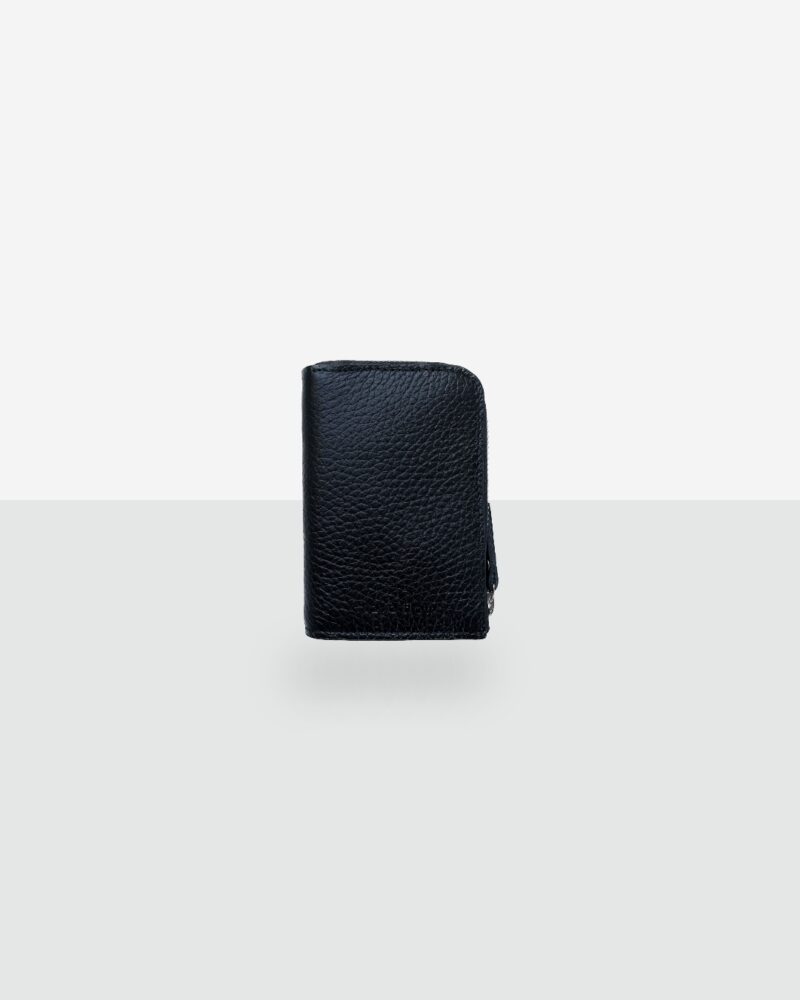Classic Leather Wallet MACA - Black - obrazek 4