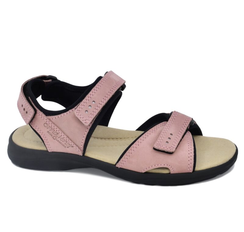 Liiva Women's Leather Sandals - Pink - obrazek 2