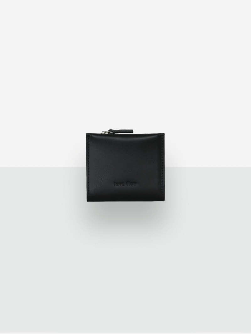 Classic Leather Wallet MINI TAAL - Black - obrazek 7