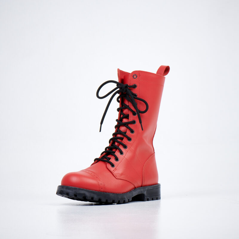 516 aka High Aviator Boots - Red - obrazek 2