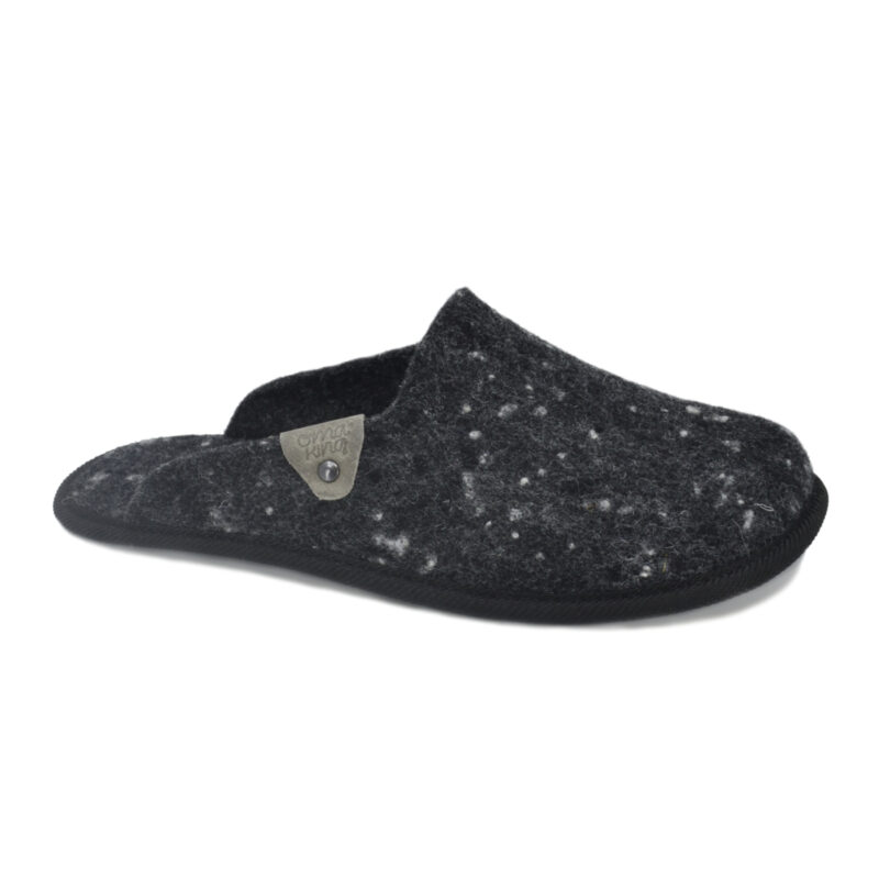 Natural felt slippers Pelsi - Dark grey - obrazek 3