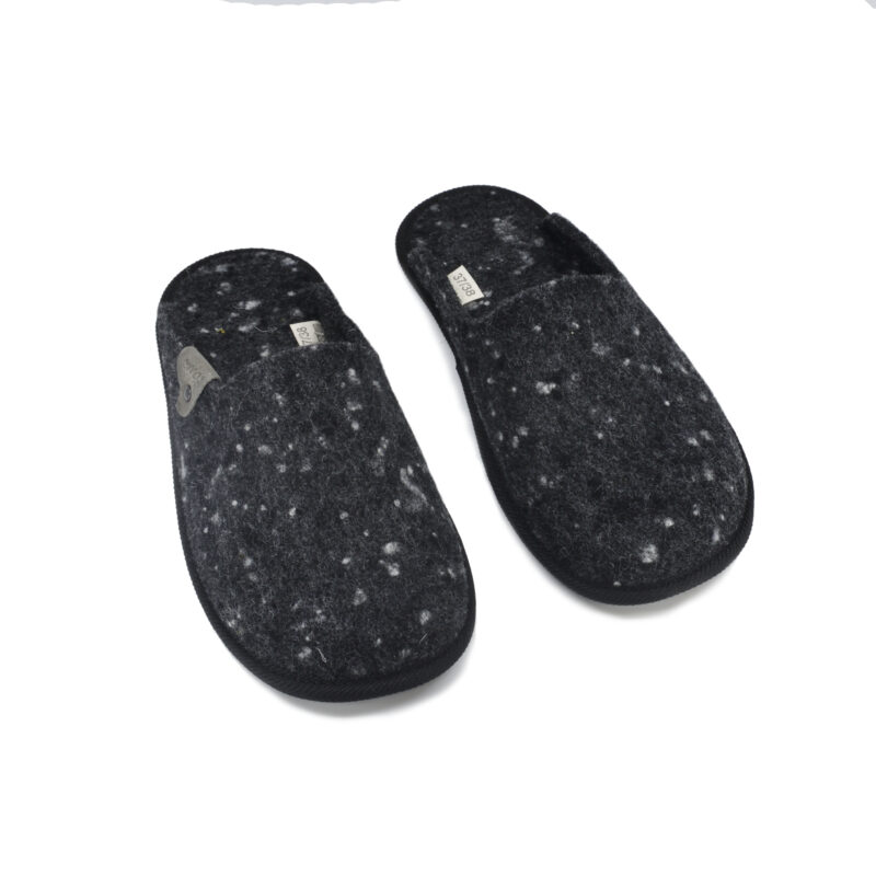 Natural felt slippers Pelsi - Dark grey - obrazek 4