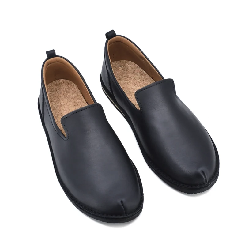 London - Classic shoes in the TOKU style - Black - obrazek 3