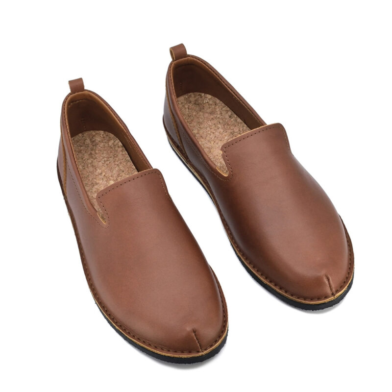 London - Classic shoes in the TOKU style - Brown - obrazek 5