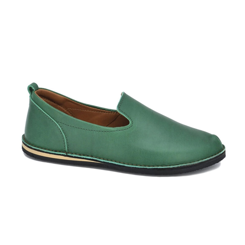 London - Classic shoes in the TOKU style - Green - obrazek 5