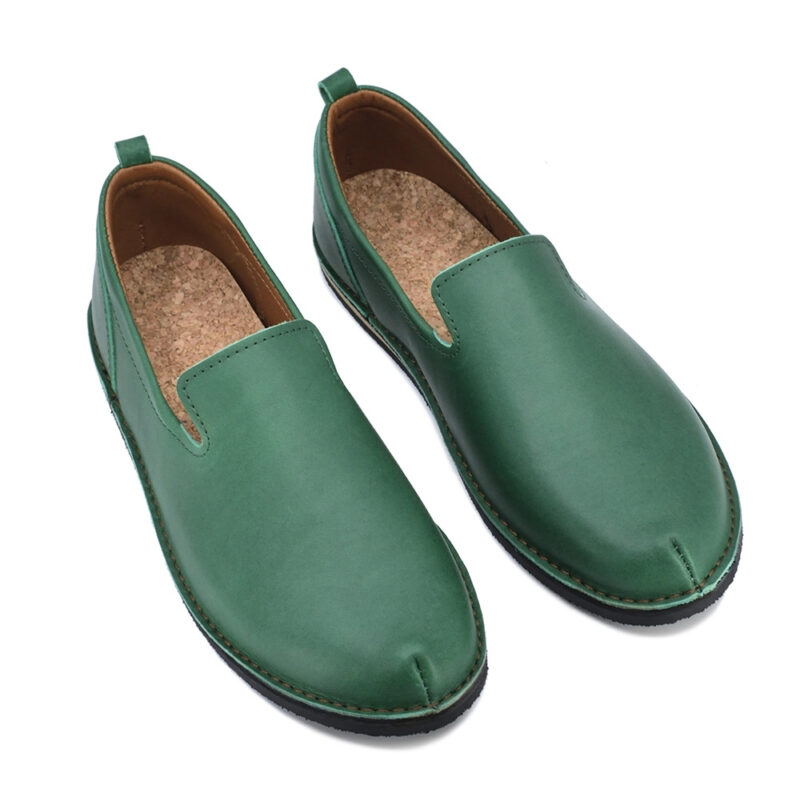 London - Classic shoes in the TOKU style - Green - obrazek 4