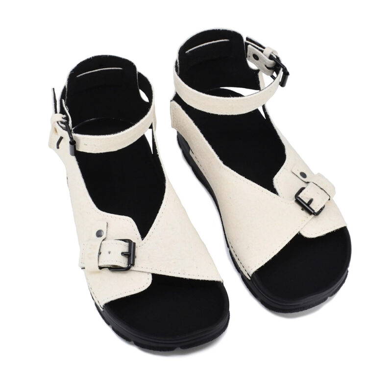 TOKU Athens Vegan Sandals - White - obrazek 4
