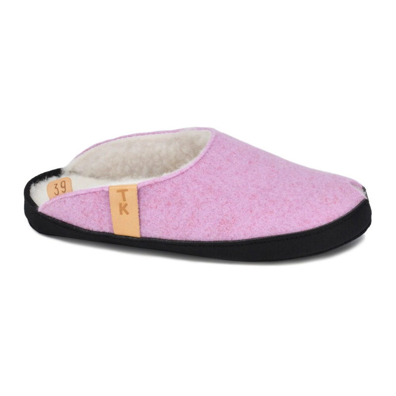 TOKU Brussels Slippers with Lambswool - Light Pink - obrazek 4