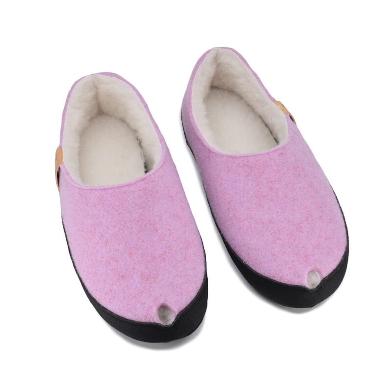 TOKU Budapest Slippers with Lambswool - Light Pink - obrazek 5