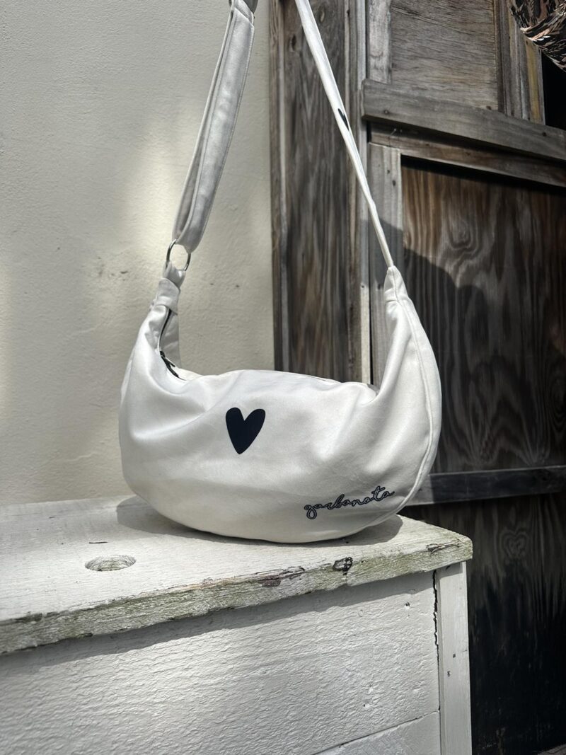 Hobo Bag Heart - White - obrazek 20