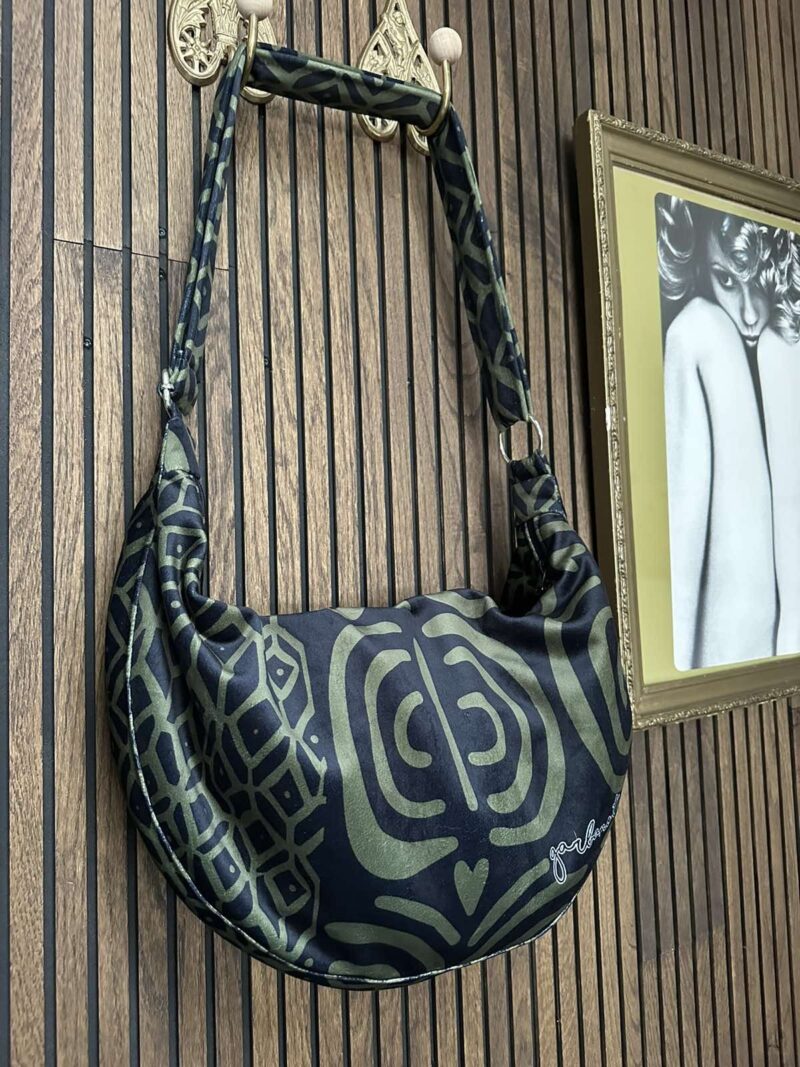Hobo Bag - Khaki Pattern - obrazek 2