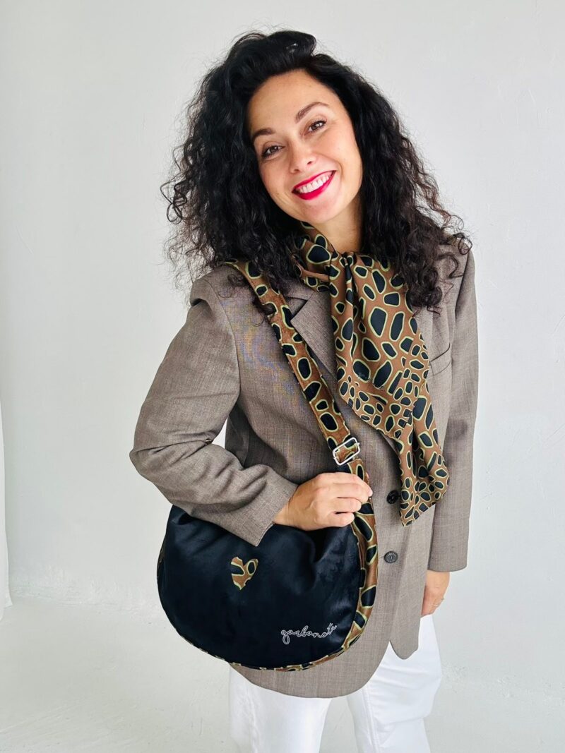 Hobo Bag - Leopard Heart - obrazek 2