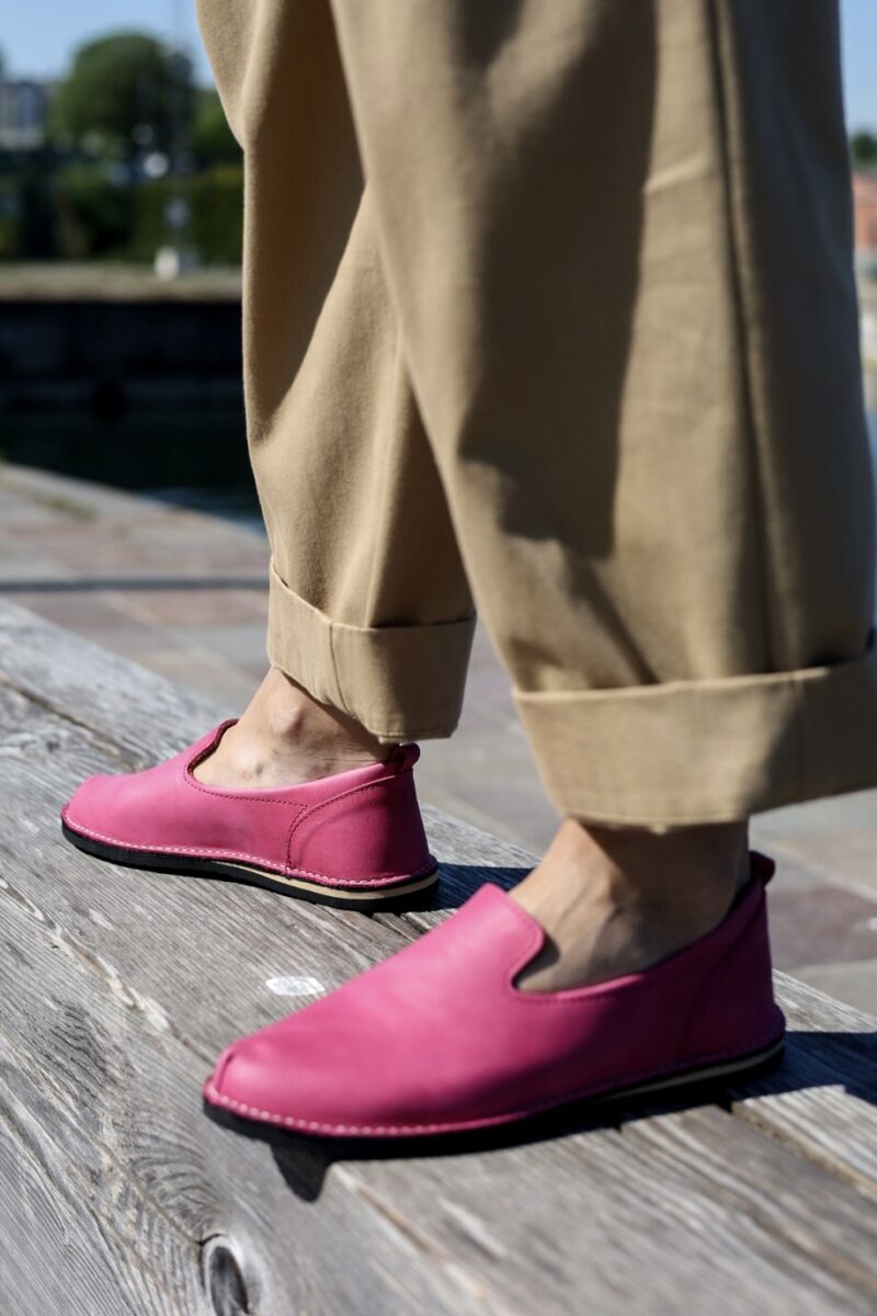 London - Classic shoes in the TOKU style - Pink - obrazek 3