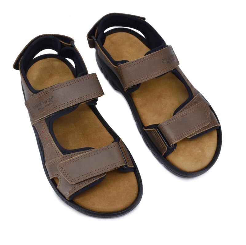 Lauri Leather Sandals - Brown - obrazek 5