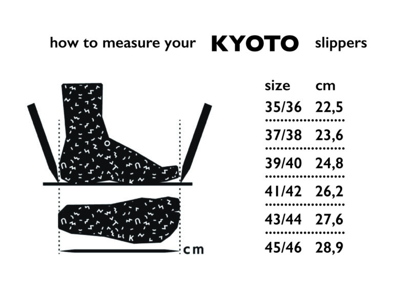 Kyoto Slippers - Black - obrazek 6
