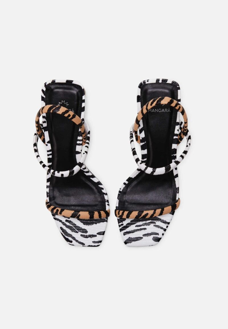 Mangará Women’s Sandals Animal Print - 6.5cm Block Heel - obrazek 2