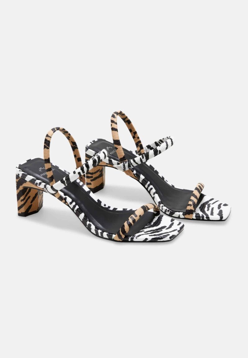 Mangará Women’s Sandals Animal Print - 6.5cm Block Heel - obrazek 3