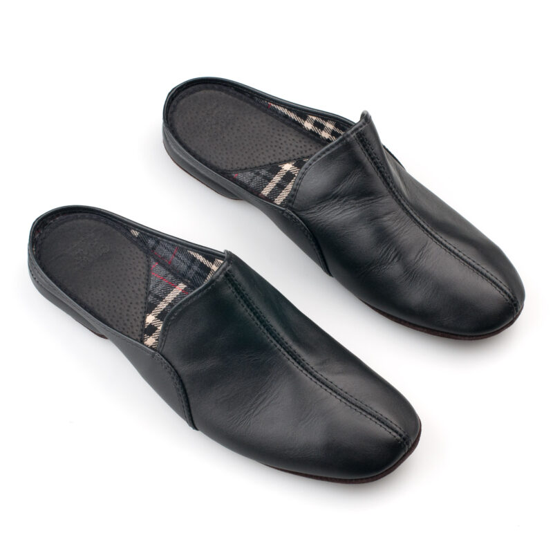 Leather slippers Sika - obrazek 2