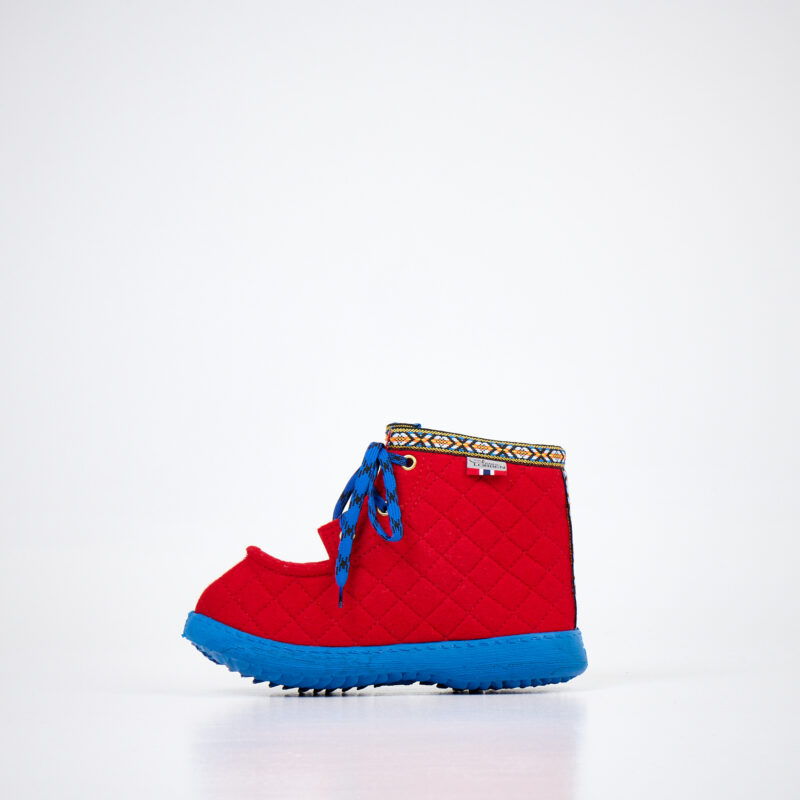 Nesna Lobben Felt Boots - Red - obrazek 4