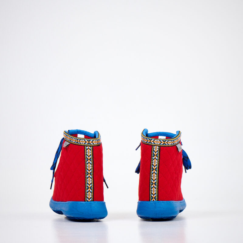 Nesna Lobben Felt Boots - Red - obrazek 3