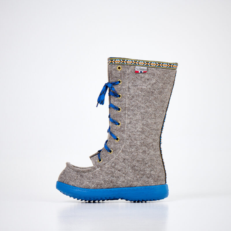 Polar Lobben Felt Boots - Grey - obrazek 4