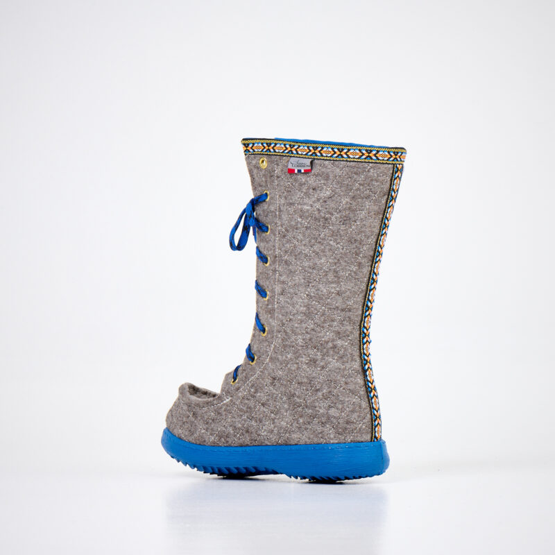 Polar Lobben Felt Boots - Grey - obrazek 2