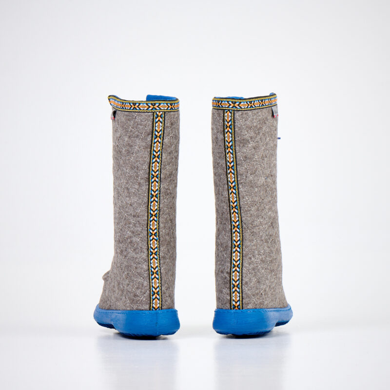 Polar Lobben Felt Boots - Grey - obrazek 3