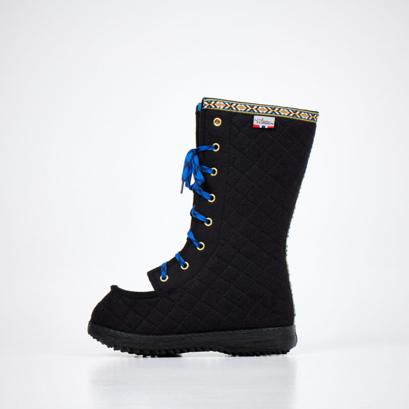 Polar Lobben Felt Boots - Black - obrazek 5