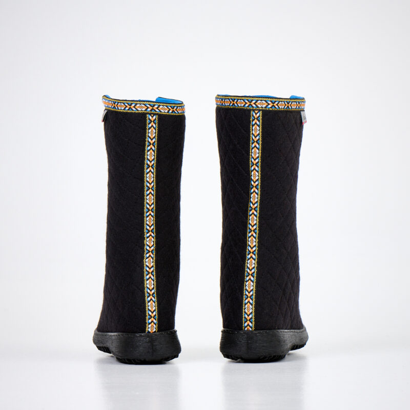 Polar Lobben Felt Boots - Black - obrazek 4