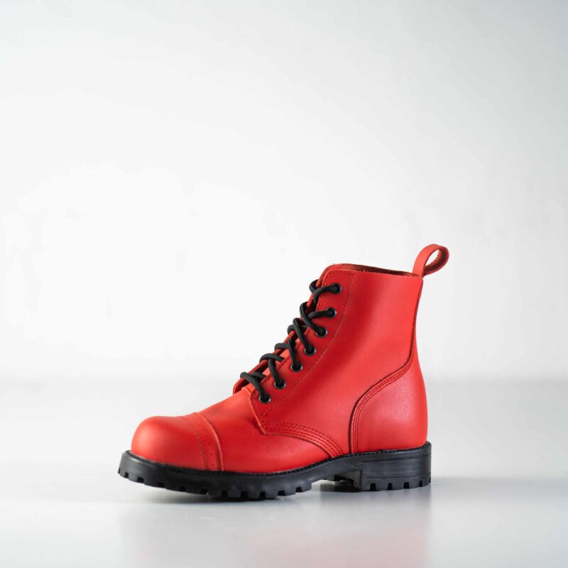 517 aka Aviator Boots - Red - obrazek 5