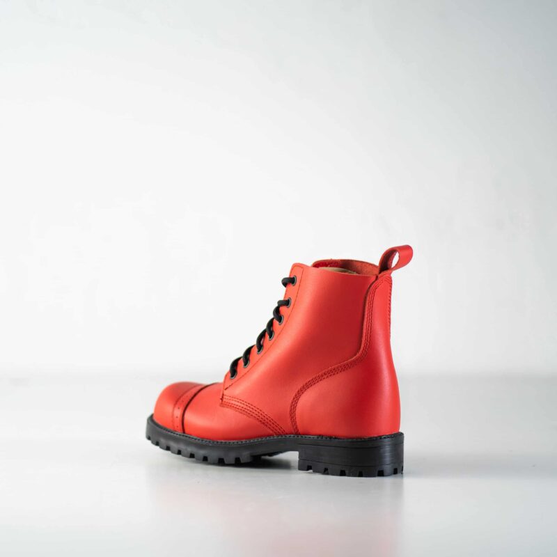 517 aka Aviator Boots - Red - obrazek 3