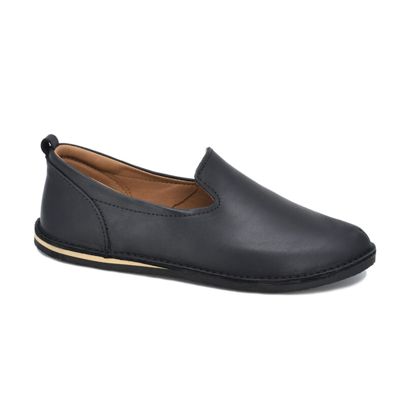 London - Classic shoes in the TOKU style - Black - obrazek 4