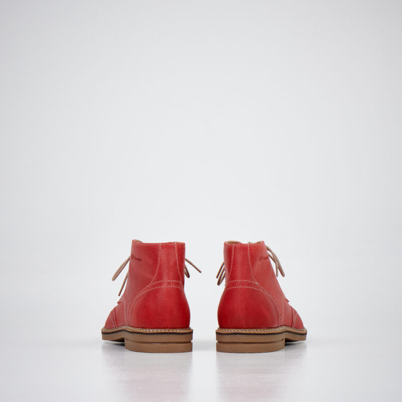 Red Ankle Boots 424 - obrazek 3
