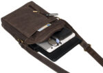 Skórzana listonoszka męska z kieszonkami - Always Wild-7