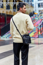 Pojemna, skórzana torba męska z kieszeniami — Peterson-5