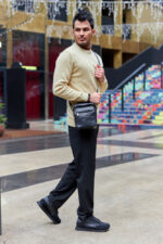 Pojemna, skórzana torba męska z kieszeniami — Peterson-7