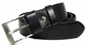 Klasyczny pasek męski z gładkiej skóry naturalnej wysokiej jakości - Rovicky-1