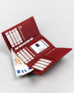 Portfel damski z lakierowanej skóry naturalnej - Rovicky-8