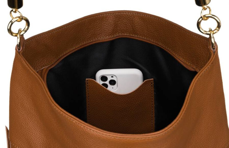 Shopperka w typie worka ze skóry naturalnej - Peterson-1 Shopperka w typie worka ze skóry naturalnej - Peterson-1